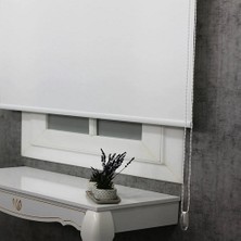 NetworkAvm Ithal Kalın Beyaz Zebra Stor Güneşlik Perde Etek Dilimsiz(Alüminmyumkasa)