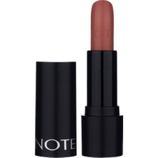 Note Deep Impact Lipstick Kremsi Dokulu Yarı Parlak Ruj 05 Leather Mood - Açık Kahverengi