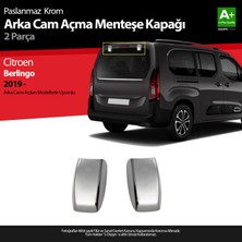 S Dizayn S-Dizayn Citroen Berlingo Krom Arka Cam Açma Menteşe Kapağı 2 Prç 2019 Üzeri