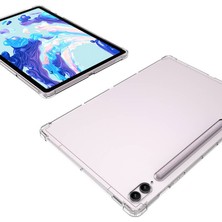 Vendas Samsung Galaxy Tab S9 Plus Uyumlu Şeffaf Süper Silikon Tablet Kılıfı