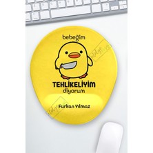 Atölye Çizgi Tehlikeli Ördek Bilek Destekli Mouse Pad ve Kupa Bardak