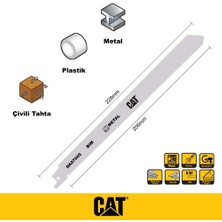 Cat DA07005 228MM 2 Parça Profesyonel Metal/çivili Ahşap Kesme Tilki Kuyruğu Testere Ucu