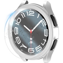 Pilanix Samsung Galaxy Watch 6 Classic 43 mm Için Sert Ekran Koruyuculu Kasa Koruma Gard Kapak