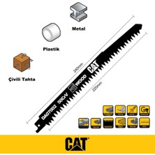 Cat DA07002 228MM 2 Parça Profesyonel Hızlı Ahşap Kesme Tilki Kuyruğu Testere Ucu