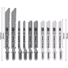 Cat DA06901 10 Parça Profesyonel Metal/ahşap Hassas/kaba Kesim Dekupaj Testere Ucu