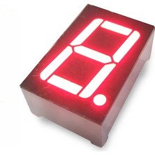 Elektromall 0.56 Inç 1 Basamaklı Kırmızı Katot 7 Segment Gösterge- 5 Adet