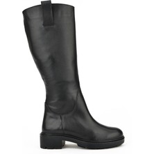 Ziya Ziya, Kadın Hakiki Deri Çizme 13319Z88071 Siyah