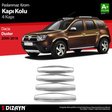 S-Dizayn Dacia Duster Krom Kapı Kolu 4 Kapı 2009-2018 A+ Kalite