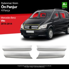 S-Dizayn Mercedes Vito Krom Ön Panjur 4 Prç 2010-2014 (Geniş) A+ Kalite