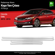 S-Dizayn Honda Civic Krom Kapı Yan Çıtası 2012-2016