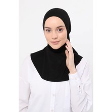 Altobeh Kadın Tesettür Pratik Boyunluklu Hijab - Sporcu Bone - Siyah