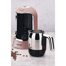 Korkmaz Kahvekolik RosagoldKrom Otomatik Kahve Makinesi