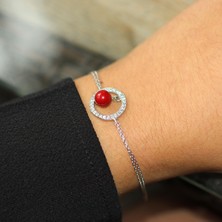 925 Ayar Gümüş Mercan Bileklik