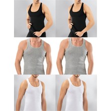 Lumenia Siyah Gri Beyaz 6 Adet Erkek Rambo Atlet