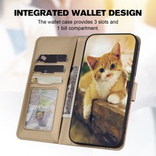 Yihang Boutique iPhone 15 Pro Max Sevimli Hayvan Desenli Kart Yuvalı Cüzdan Kılıfı (Yurt Dışından)