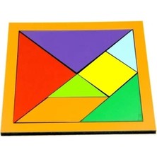 Tangram Renkli Tangram 7 Li Montessori Eğitim Materyali