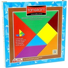 Tangram Renkli Tangram 7 Li Montessori Eğitim Materyali