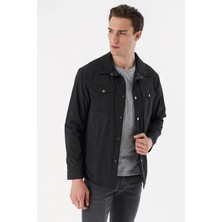 Akçaylar Slim Fit Çıt Çıt Kapamalı Yan ve Üstten Kapak Cepli Astarlı Ince Baharlık Mont