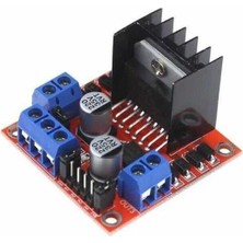 Robikit L298N Voltaj Regulatörlü Çift Motor Sürücü Kartı