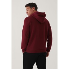 Harvard Koyu Kızıl Kahve Erkek Sweatshirt