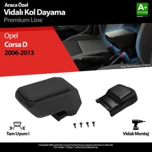 S-Dizayn Opel Corsa D Kol Dayama Kolçak Abs Vidalı Siyah 2006-2013 A+Kalite