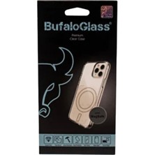 Bufalo Glass iPhone 15 MagSafe Uyumlu Case Şeffaf Darbe Önleyici Kılıf