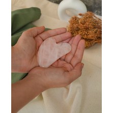 The Stone Passion Pembe Kuvars Gua Sha Doğal Taş