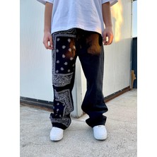 Bpm Premium Designer Bandana Patched Kot Pantolon
