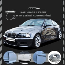 STS Oto Aksesuar Bmw E46 Oto Araç Kapı Koruma Fitili 5metre Parlak Gri Renk