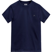 Raru Erkek  Pamuk T-Shirt Valerıan Lacivert