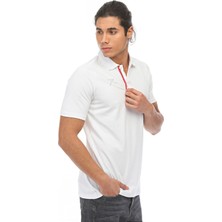 Raru Erkek Polo Pike T-Shirt Spero Beyaz