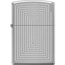 Zippo Square Spiral Design Çakmak Siyah Renk Pirinç Alaşım Malzeme Benzinli Yakıt Tipi