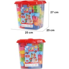 Toru Toys Play Blox Yapı Oyuncakları 83 Parça Kovalı Parlak Renkler Mega Blok Seti 3073