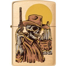 Zippo 204B Cowboy Skull Design Çakmak