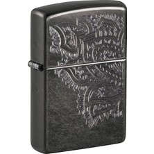 Zippo 29431 Reg Iced Paisley Siyah Metal Alaşım Çakmak Benzinli Yakıt ile Şık Tasarım
