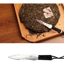Wangchuang Gümüş 1 Adet Puerh Çay Bıçağı Iğne Puer Bıçak Koni Paslanmaz Çelik Metal Ekleme Çay Seti (Yurt Dışından)