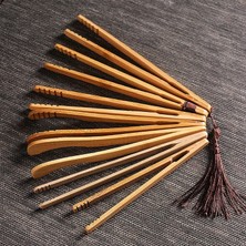 Wangchuang D (17) Sıcak Satış Bambu Ahşap Çay Klipleri Mutfak Yemek Maşası Salata Tost Maşası Cımbız Buz Şeker Çay Klip Teaware Aksesuarları Noel (Yurt Dışından)