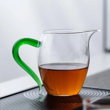 Wangchuang Açık Yeşil Çin Dehua Cam Çay Sürahi Chahai Gongdaobei Cam Çay Aksesuarları Drinkware 335 ml Dolce Moda Çay Demlik Pot (Yurt Dışından)