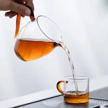 Wangchuang Açık Yeşil Çin Dehua Cam Çay Sürahi Chahai Gongdaobei Cam Çay Aksesuarları Drinkware 335 ml Dolce Moda Çay Demlik Pot (Yurt Dışından)