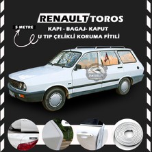 STS Oto Aksesuar Renault Toros Oto Araç Kapı Koruma Fitili 5metre Parlak Beyaz Renk