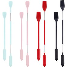 Wangchuang 1 Pc Kırmızı Spatula Çift Kafalı Kazıyıcı Silikon Mini Spatula Fırça Uzatılabilir Slicker-Kaşık Kremalı Kek Reçel Kazıyıcı Spatula Mutfak Pişirme Araçları (Yurt Dışından)