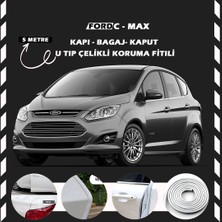 STS Oto Aksesuar Ford C-Max Oto Araç Kapı Koruma Fitili 5metre Parlak Beyaz Renk