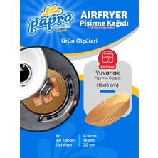 Papro Airfryer Pişirme Kağıdı,fritöz Yağlı Kağıdı 25'li