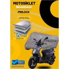 Pinlock Sym Orbit   Su Geçirmez Dayanıklı Motosiklet Brandası Miflonlu Kalın  Premium Kumaş Clipsli Model