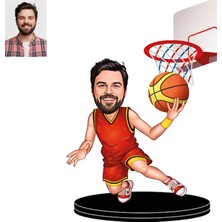 Kişiye Özel Basketbolcu Bay Figürlü 3D Ahşap Biblo,Sevgiliye