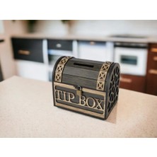 Mimozaavm Klitli Tip Box Bahşiş Kutusu ve Kumbara Sandık Tipi Ahşap Tipbox