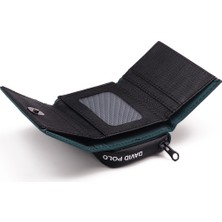 Bukili Bags Soft Yumuşak Yapıya Çok Bölmeli Kartlık Fermuar bölmeli Yeşil Renk Cüzdan Standart Boy  Cüzdan