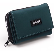 Bukili Bags Soft Yumuşak Yapıya Çok Bölmeli Kartlık Fermuar bölmeli Yeşil Renk Cüzdan Standart Boy  Cüzdan