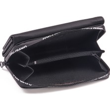 Bukili Bags Siyah Renk Cüzdan Büyük Boy Geniş Çok Bölmeli Özel Kumaş Kadın Cüzdanı