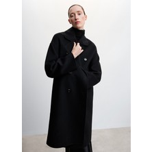 Mango El Yapımı Oversize Yün Palto